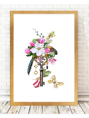 Tablo center Altın Varak Çerçeveli Tablo - 24x29cm