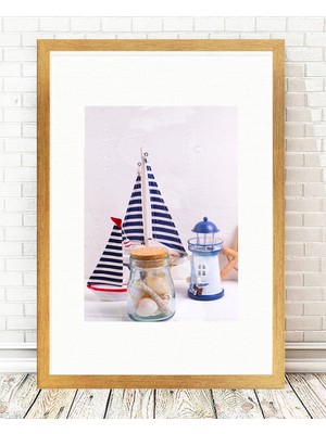 Tablo center Altın Varak Çerçeveli Tablo - 24x29cm