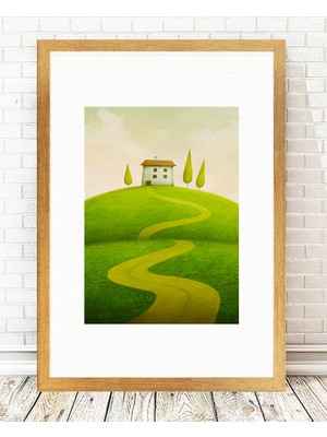 Tablo center Altın Varak Çerçeveli Tablo - 24x29cm