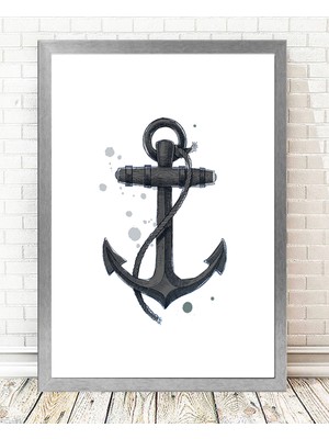 Tablo center Gümüş Çerçeveli Tablo - 24x29cm