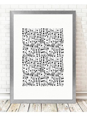 Tablo center Gümüş Çerçeveli Tablo - 24x29cm