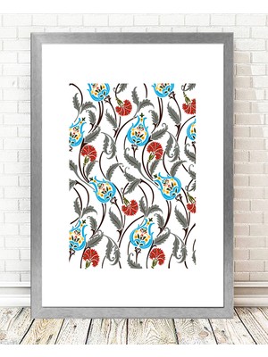 Tablo center Gümüş Çerçeveli Tablo - 24x29cm