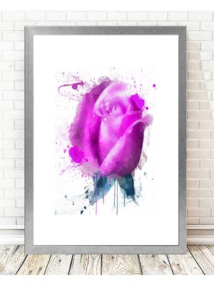 Tablo center Gümüş Çerçeveli Tablo - 24x29cm