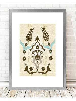 Tablo center Gümüş Çerçeveli Tablo - 24x29cm