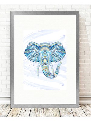 Tablo center Gümüş Çerçeveli Tablo - 24x29cm