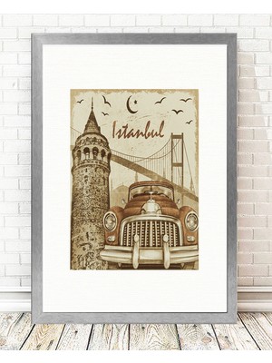 Tablo center Gümüş Çerçeveli Tablo - 24x29cm