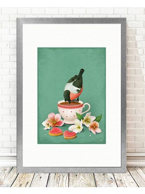 Tablo center Gümüş Çerçeveli Tablo - 24x29cm