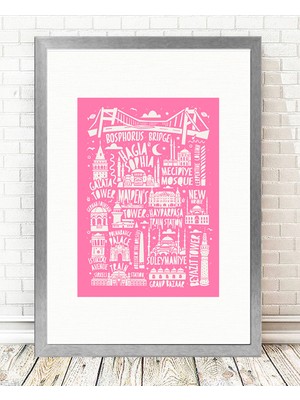 Tablo center Gümüş Çerçeveli Tablo - 24x29cm