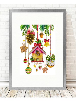 Tablo center Gümüş Çerçeveli Tablo - 24x29cm