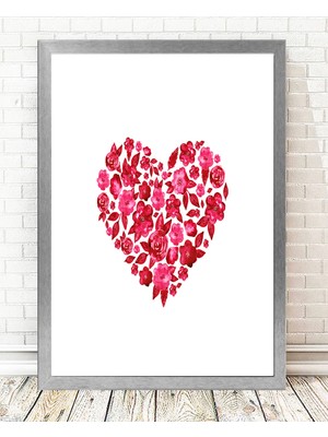 Tablo center Gümüş Çerçeveli Tablo - 24x29cm