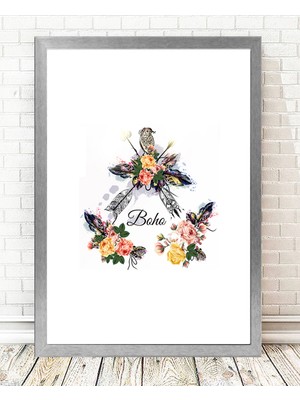 Tablo center Gümüş Çerçeveli Tablo - 24x29cm