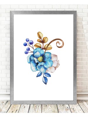 Tablo center Gümüş Çerçeveli Tablo - 24x29cm