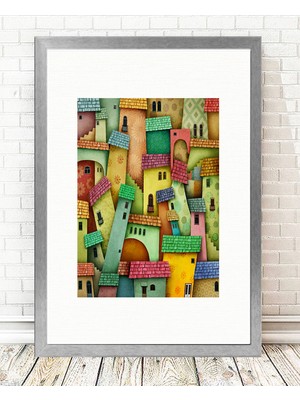 Tablo center Gümüş Çerçeveli Tablo - 24x29cm