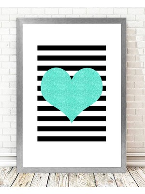 Tablo center Gümüş Çerçeveli Tablo - 24x29cm