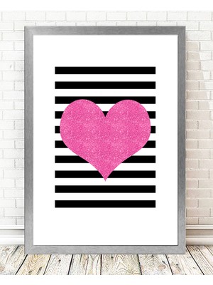 Tablo center Gümüş Çerçeveli Tablo - 24x29cm