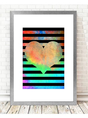 Tablo center Gümüş Çerçeveli Tablo - 24x29cm