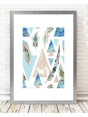 Tablo center Gümüş Çerçeveli Tablo - 24x29cm