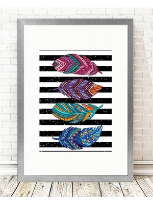 Tablo center Gümüş Çerçeveli Tablo - 24x29cm