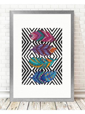 Tablo center Gümüş Çerçeveli Tablo - 24x29cm