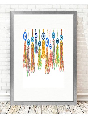 Tablo center Gümüş Çerçeveli Tablo - 24x29cm