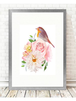 Tablo center Gümüş Çerçeveli Tablo - 24x29cm