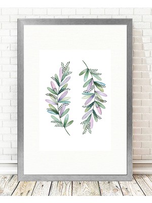 Tablo center Gümüş Çerçeveli Tablo - 24x29cm