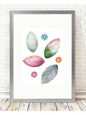 Tablo center Gümüş Çerçeveli Tablo - 24x29cm