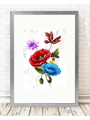 Tablo center Gümüş Çerçeveli Tablo - 24x29cm