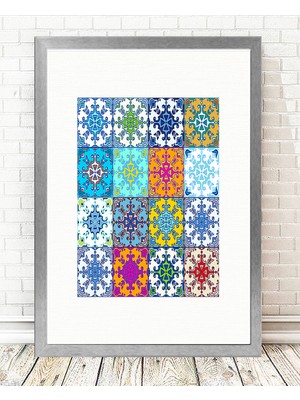 Tablo center Gümüş Çerçeveli Tablo - 24x29cm