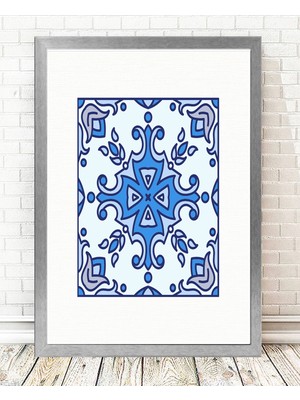 Tablo center Gümüş Çerçeveli Tablo - 24x29cm