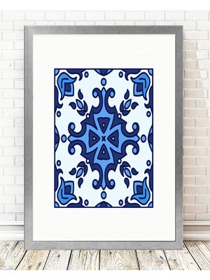 Tablo center Gümüş Çerçeveli Tablo - 24x29cm