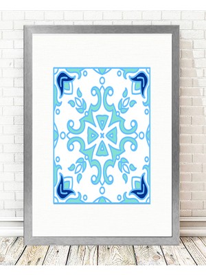 Tablo center Gümüş Çerçeveli Tablo - 24x29cm