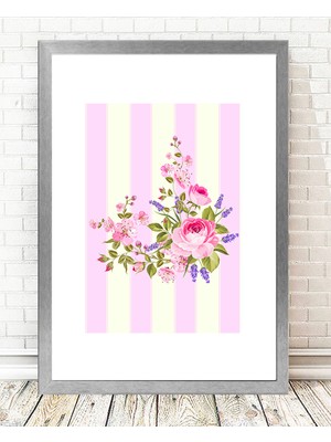 Tablo center Gümüş Çerçeveli Tablo - 24x29cm