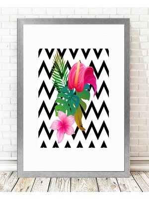 Tablo center Gümüş Çerçeveli Tablo - 24x29cm