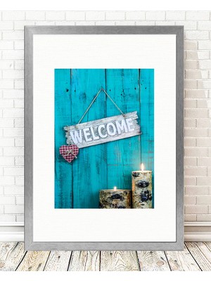 Tablo center Gümüş Çerçeveli Tablo - 24x29cm