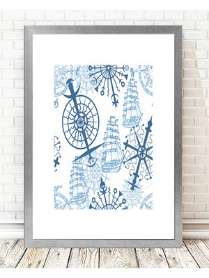 Tablo center Gümüş Çerçeveli Tablo - 24x29cm