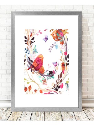 Tablo center Gümüş Çerçeveli Tablo - 24x29cm