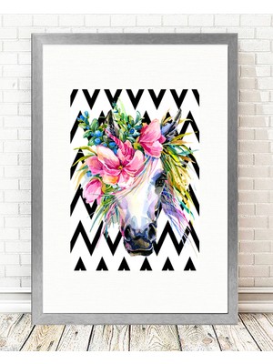 Tablo center Gümüş Çerçeveli Tablo - 24x29cm