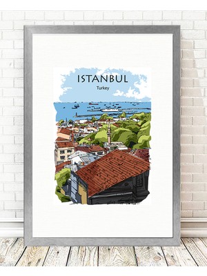 Tablo center Gümüş Çerçeveli Tablo - 24x29cm