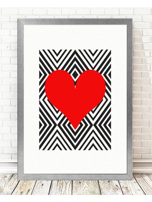 Tablo center Gümüş Çerçeveli Tablo - 24x29cm