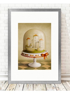 Tablo center Gümüş Çerçeveli Tablo - 24x29cm