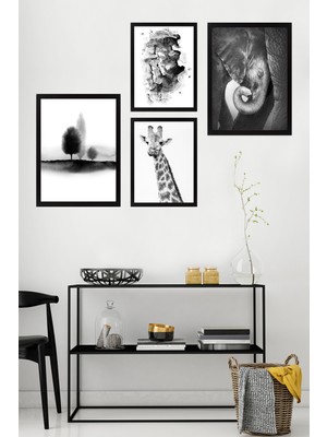 Tablo Center 4 Parçalı Çerçeveli Tablo Set