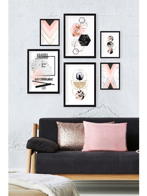 Tablo Center 6 Parçalı Çerçeveli Tablo Set