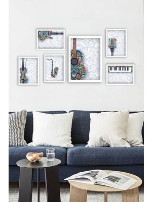 Tablo Center 6 Parçalı Çerçeveli Tablo Set