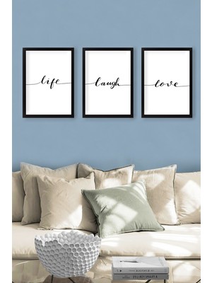 Tablo Center 3 Parçalı Çerçeveli Tablo Set