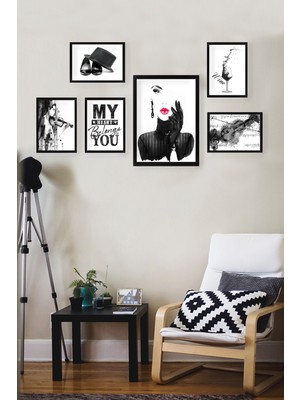 Tablo Center 6 Parçalı Çerçeveli Tablo Set