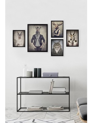Tablo Center 5 Parçalı Çerçeveli Tablo Set