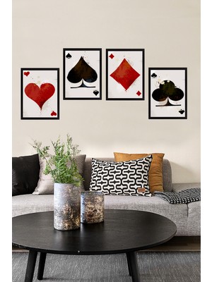 Tablo Center 4 Parçalı Çerçeveli Tablo Set