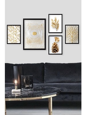 Tablo Center 5 Parçalı Çerçeveli Tablo Set