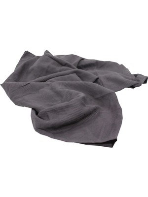 Ecotton Works Gri Kendinden Desenli Müslin Bebek Örtüsü